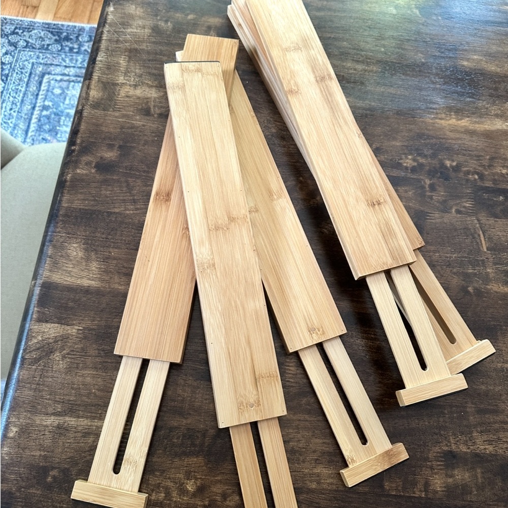 Adjustable Bamboo Drawer Dividers